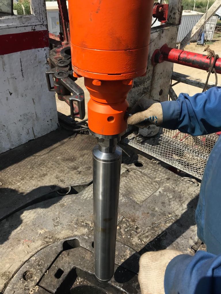 Geothermal pump installation photo